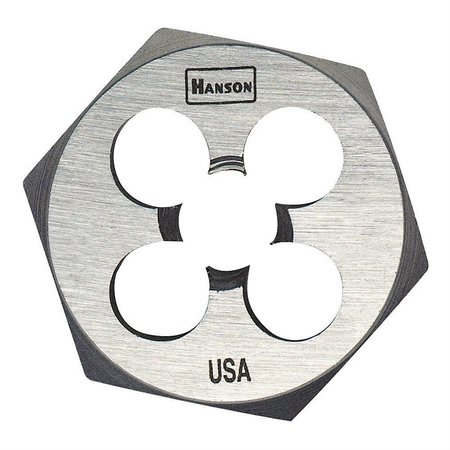 HANSON High Carbon Steel Hexagon 1" Across Flat Die 5/16"-24 NF 6529